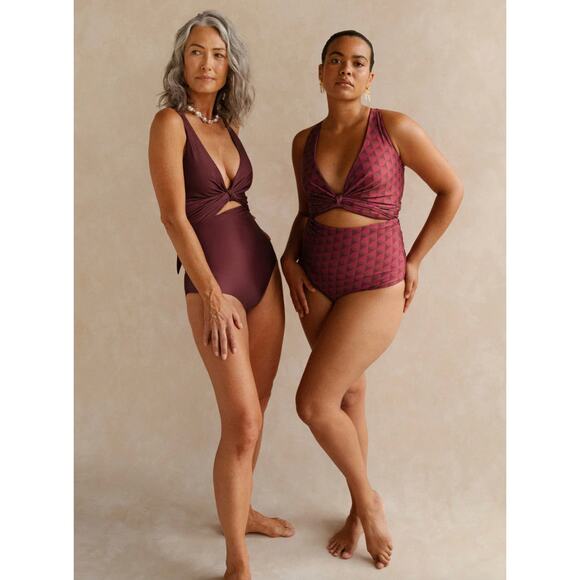 NEW Baiia Swim Monroe Reversible Bikini Bottom + Wrap Top Swimsuit Set 10 - Picture 1 of 16
